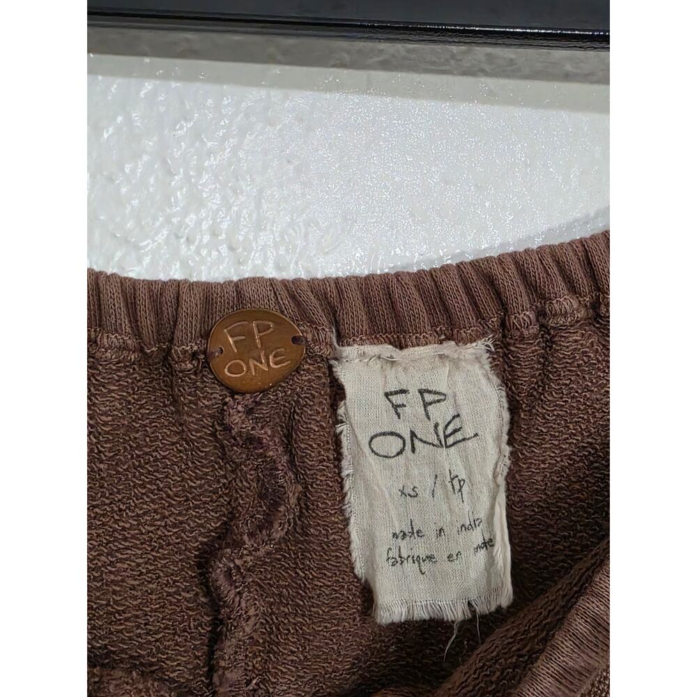 FP One Free People Dance Pant Ruched Lace Crochet Low Rise Prairie Cottagecore - Picture 6 of 11